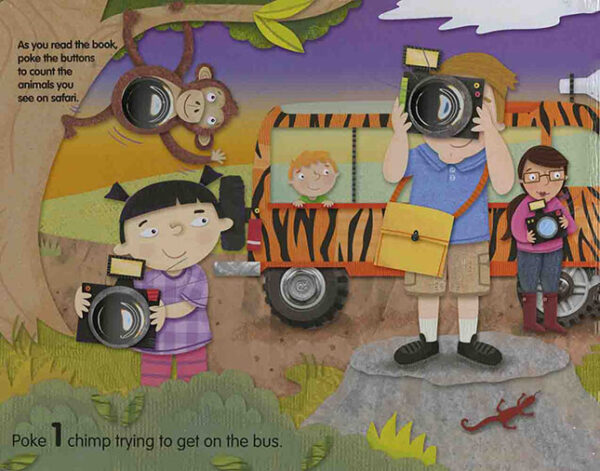 Poke-a-Dot Wheels on the Bus Wild Safari Board Book - Image 3