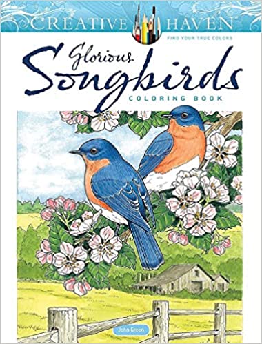 Creative Haven Glorious Songbirds Coloring Book -Creative Haven