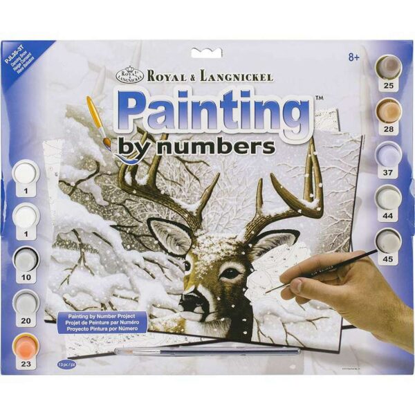 Paint by Number Dancing Snow - Junior Large - Image 2