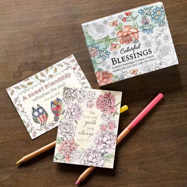 Colorful Blessings: Cards to Color and Share - Image 3