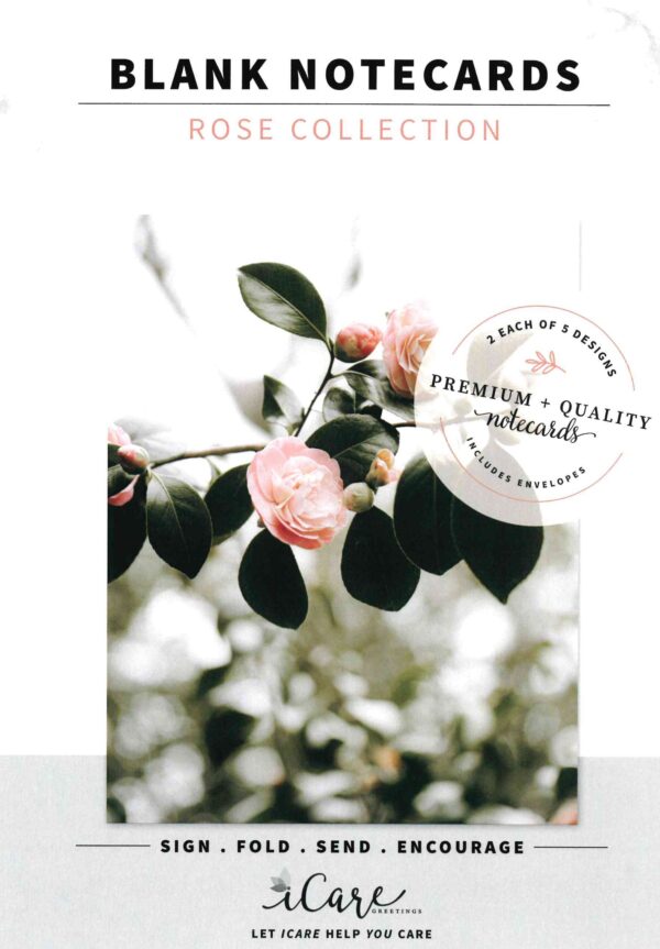 ICare- Rose Collection Blank Notecards