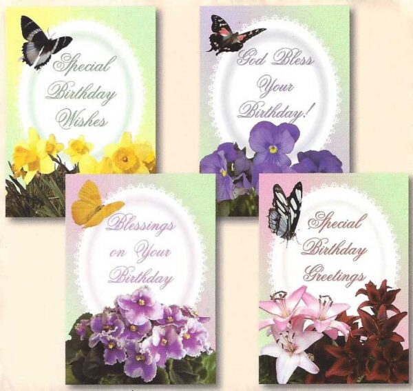 Cards Birthday Flower Palette