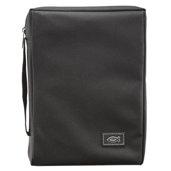 BC: Black Polyester With Fish Emblem Small