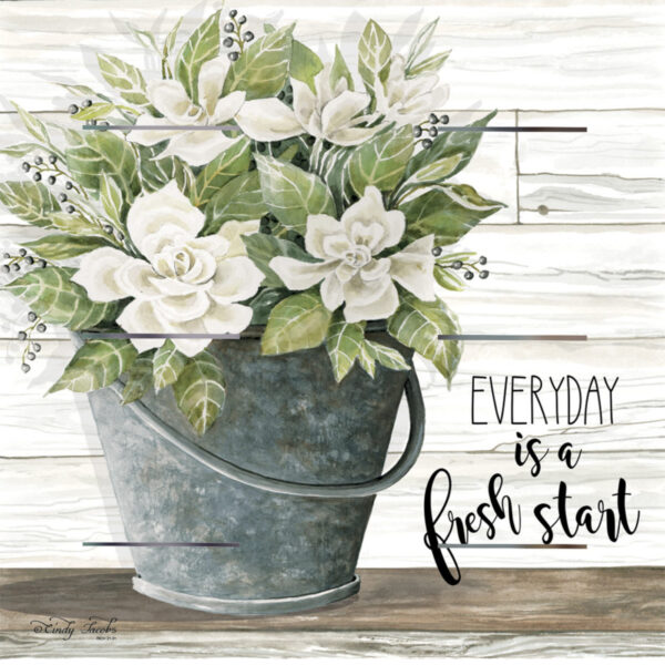 Pallet Art Every Day is a Fresh Start 10 x 10
