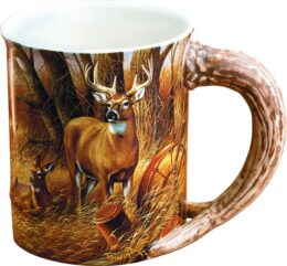 Image of Sculpted Mug Rustic Retreat Deer 16 oz. -ETA Feb. 2025