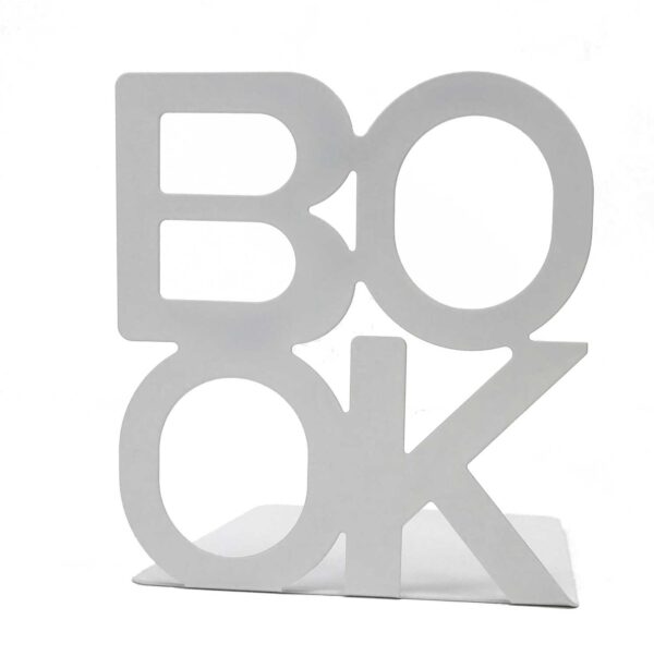 Book Ends White BOOK Square Set of 2