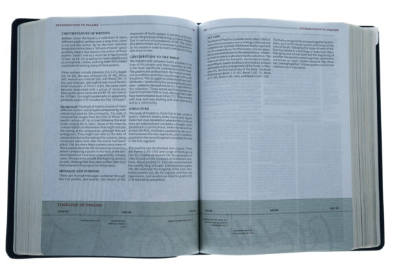 KJV Study Bible, Full-Color, Navy Leathertouch - Image 4