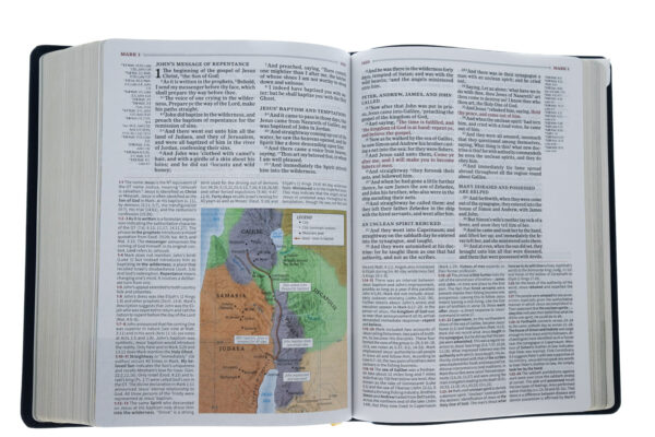 KJV Study Bible, Full-Color, Navy Leathertouch - Image 6