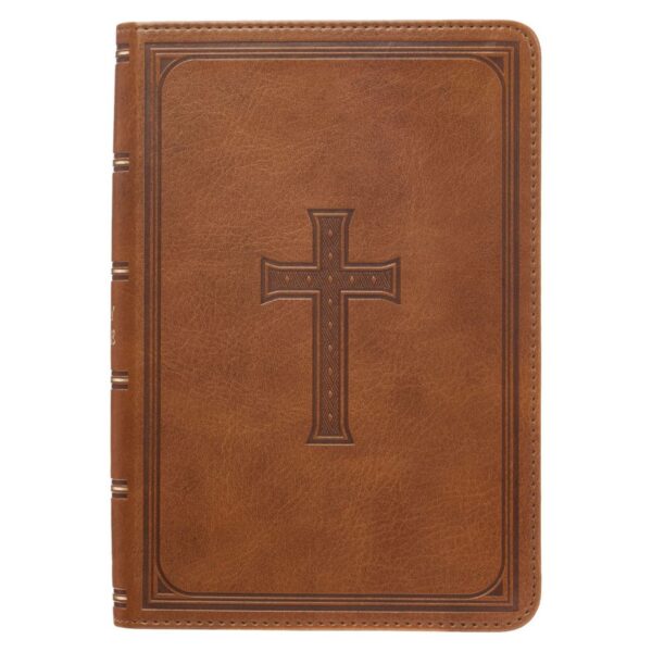 KJV Compact Large Print Lux-Leather Tan - Large Print