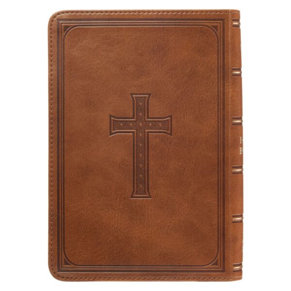 KJV Compact Large Print Lux-Leather Tan - Large Print - Image 2