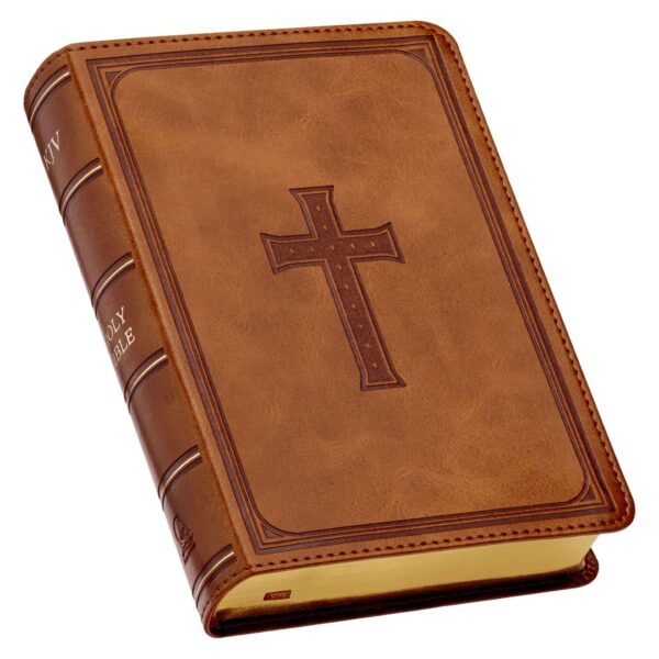 KJV Compact Large Print Lux-Leather Tan - Large Print - Image 3