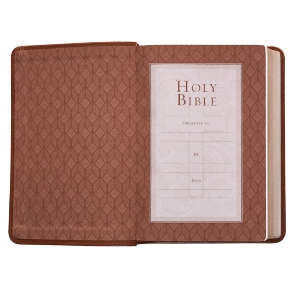 KJV Compact Large Print Lux-Leather Tan - Large Print - Image 4