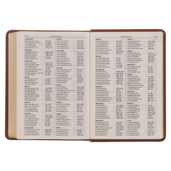 KJV Compact Large Print Lux-Leather Tan - Large Print - Image 7
