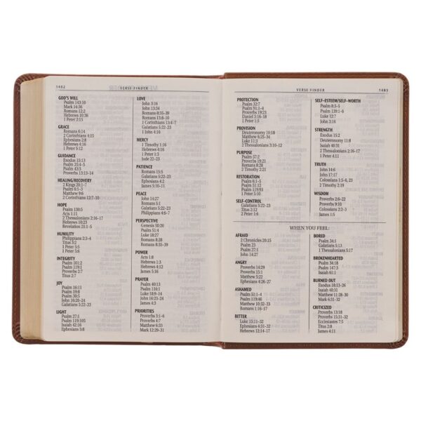 KJV Compact Large Print Lux-Leather Tan - Large Print - Image 9