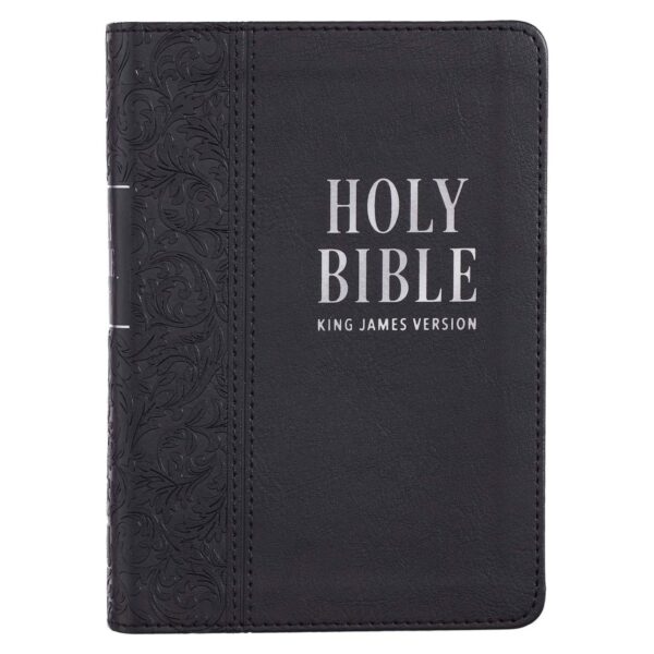 KJV Black Faux Leather Large Print Compact Bible