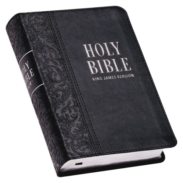 KJV Black Faux Leather Large Print Compact Bible - Image 3