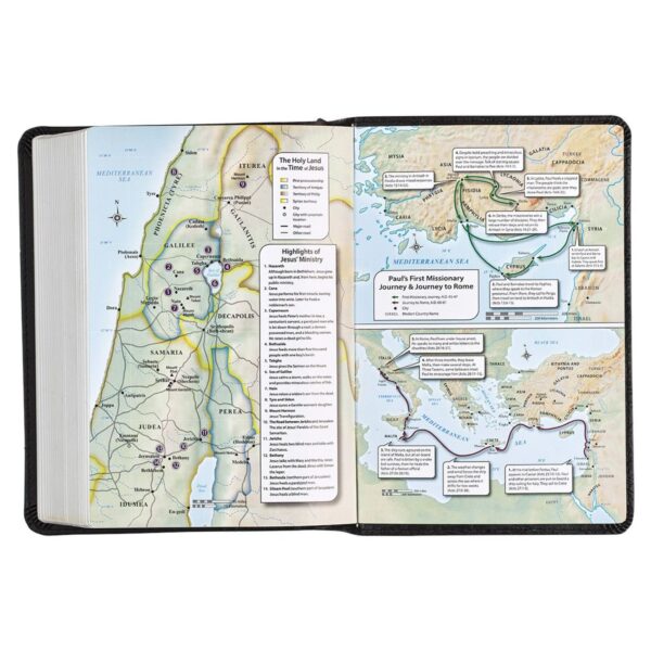 KJV Black Faux Leather Large Print Compact Bible - Image 5