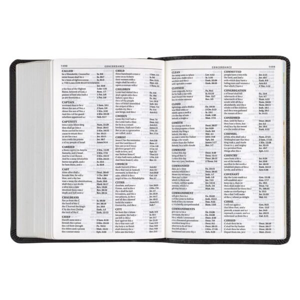 KJV Black Faux Leather Large Print Compact Bible - Image 7