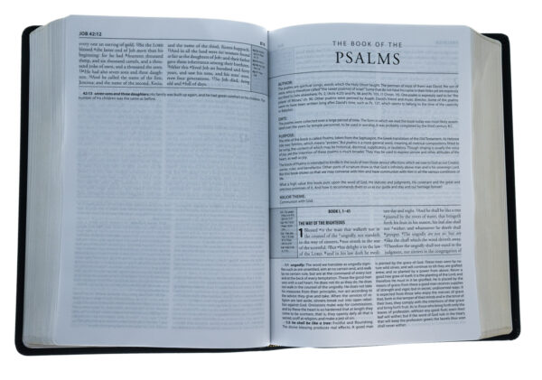 Matthew Henry Study Bible Black Bonded Leather - Image 4
