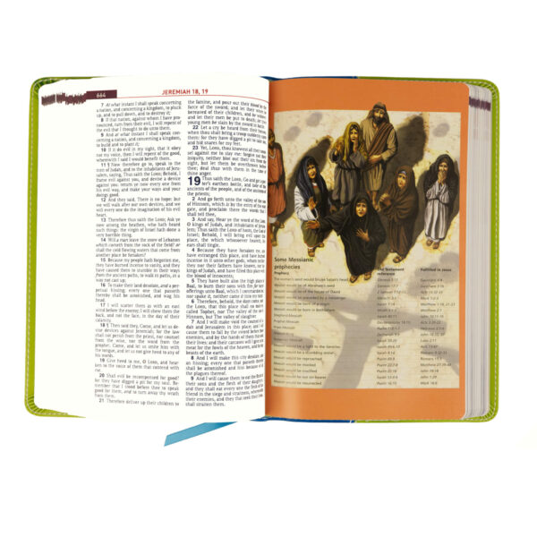 KJV Kids Study Bible Green/Blue Imitation Leather - Image 5