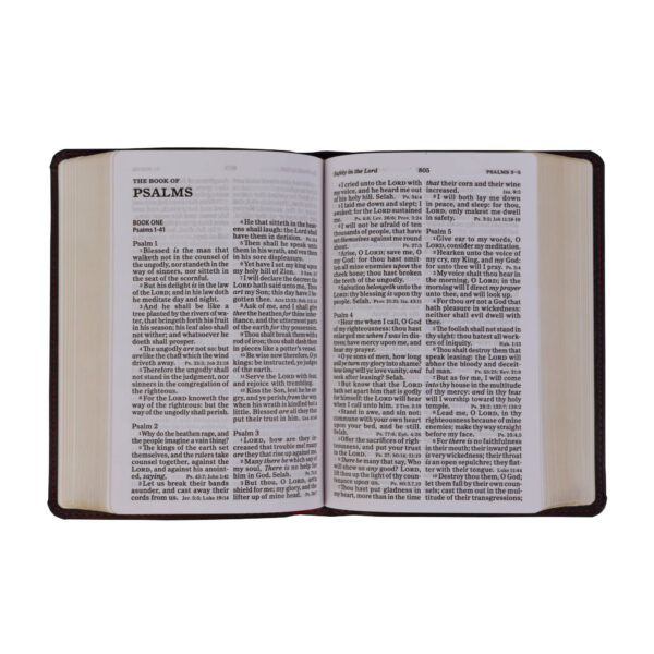 KJV Large Print Compact Reference Bible, Black Leathertouch - Image 3