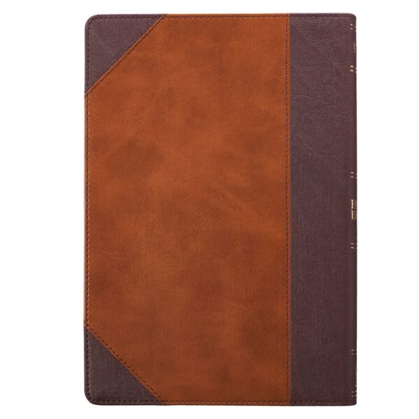 KJV Brown Faux Leather Large Print Thinline Bible - Image 2
