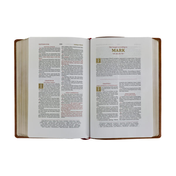 KJV Wide-Margin Reference Bible - Brown - Image 5