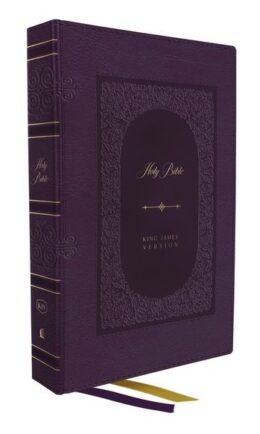 KJV Giant Print Thinline Bible, Vintage Series,  Purple - Thumb Indexed