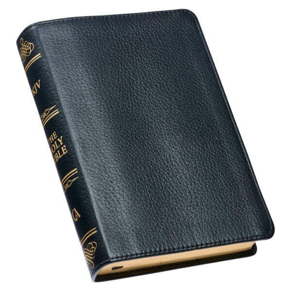 KJV Compact Bible Black Full Grain Leather - Image 3