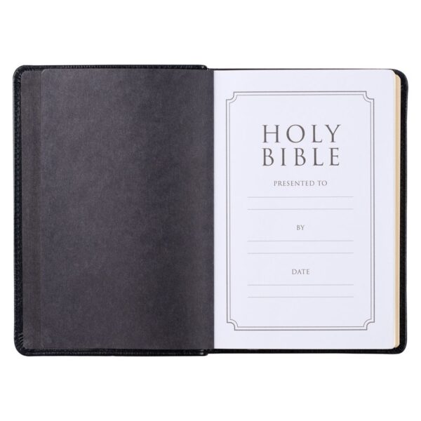 KJV Compact Bible Black Full Grain Leather - Image 4