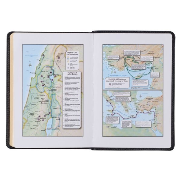 KJV Compact Bible Black Full Grain Leather - Image 5