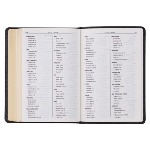 KJV Compact Bible Black Full Grain Leather - Image 8