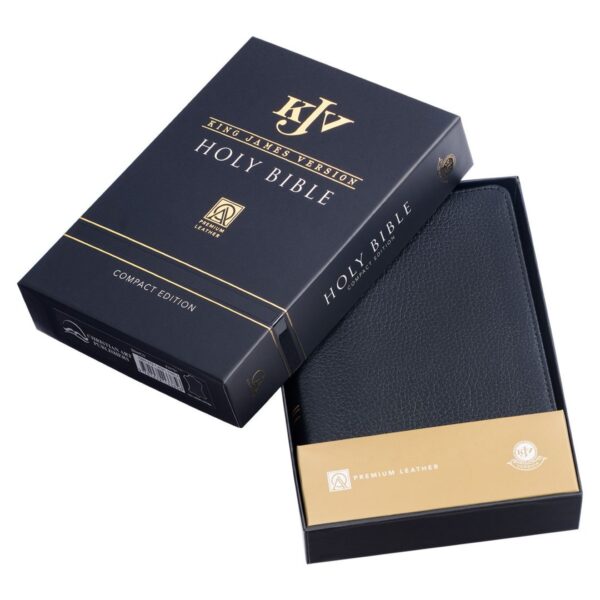 KJV Compact Bible Black Full Grain Leather - Image 9