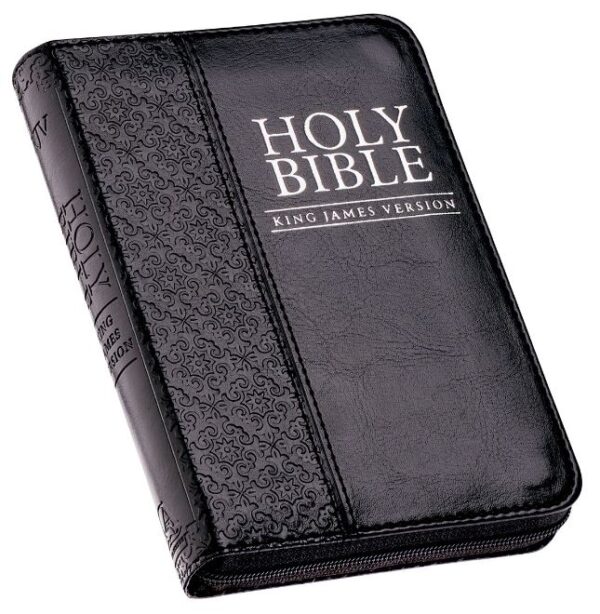KJV Bible Pocket Black with Zipper - Image 3