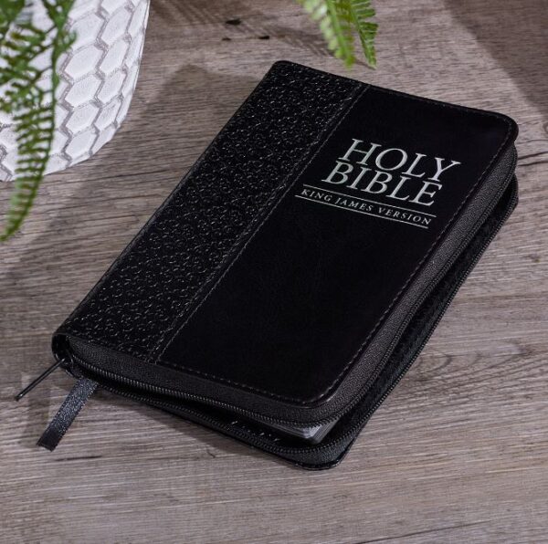 KJV Bible Pocket Black with Zipper - Image 6
