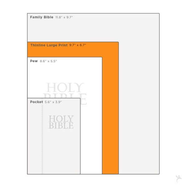 KJV Burgundy Faux Leather Large Print Thinline - Thumb Index - Image 10