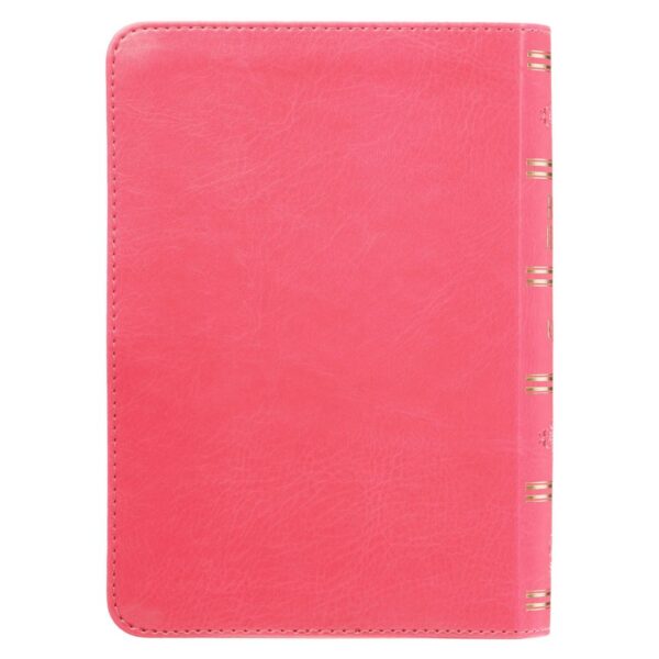 KJV Pink Faux Leather Large Print Compact Bible - Image 2