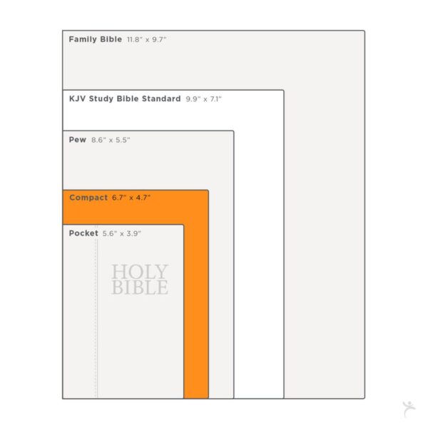 KJV White Faux Leather Compact Bible - Image 12