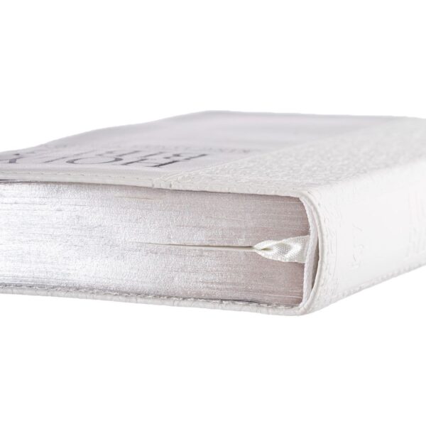 KJV White Faux Leather Compact Bible - Image 5