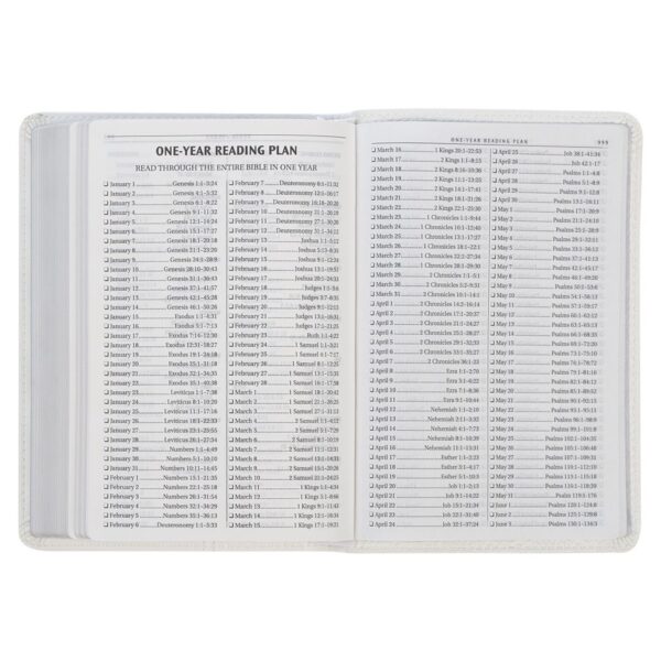 KJV White Faux Leather Compact Bible - Image 8