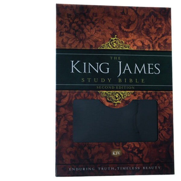 KJV Study Bible, Large Print, Bonded Leather, Black - Image 2