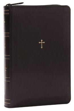 NKJV Compact Paragraph-Style Bible Black Leathersoft with Zipper
