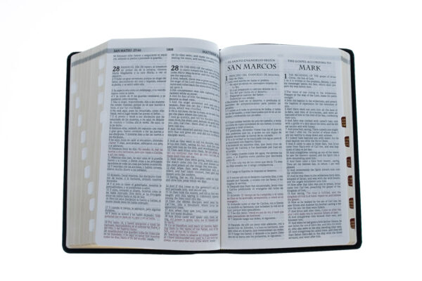 Span-RVR 1960/KJV Bilingual-Black Bonded Leather Indexed - Image 5