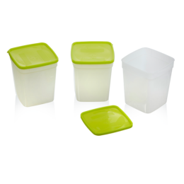 Image of Freezer Storage Containers 1 qt /  3pkg -Discontinued