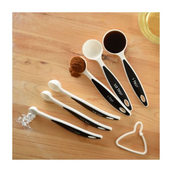 Measuring Spoons Set of 6 White - Image 3