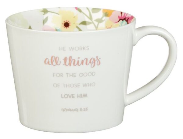 Mug All Things Coffee - Romans 8:28 - 13 oz