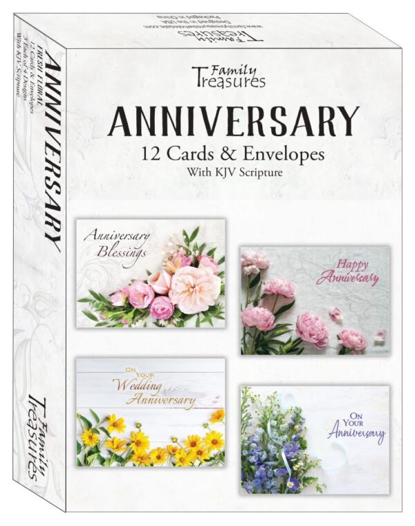 Boxed Anniversary Cards - Fresh Floral