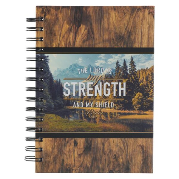 The LORD is My Strength Wirebound Journal - Psalm 28:7 - Image 2