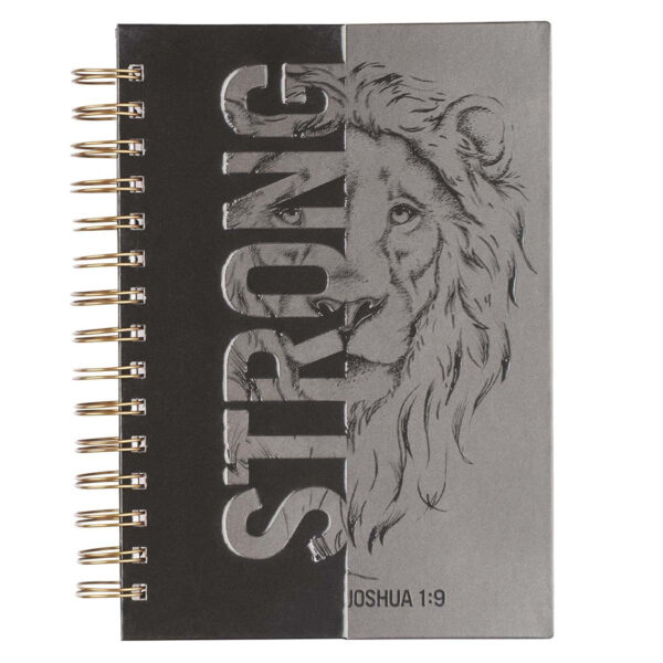 Be Strong Large Wirebound Journal - Joshua 1:9