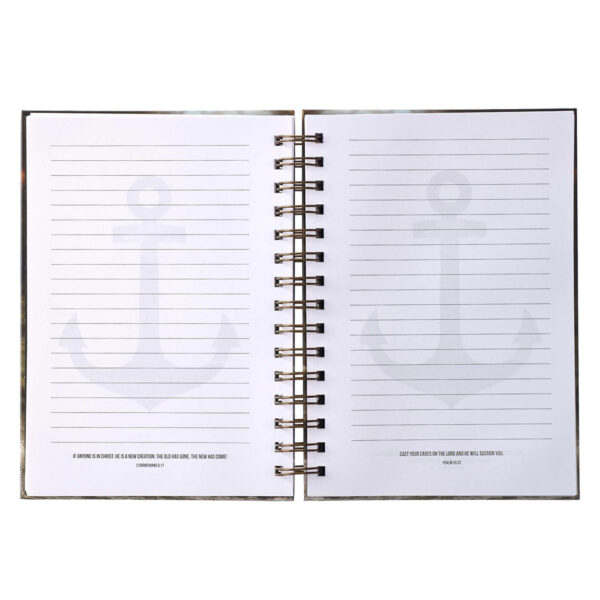 Journal Anchor For The Soul Large Wirebound - Hebrews 6:19 - Image 2